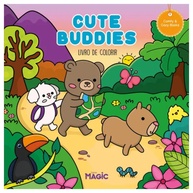 Livro de Colorir Cute Buddies: 48 Páginas de Relaxamento - imagem 1