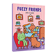 Livro de Colorir Fuzzy Friends: Alivie o Estresse! - imagem 1