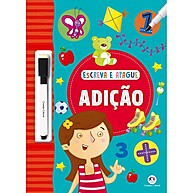 Livro Escreva e Apague Adição: Aprenda Matemática Brincando! - imagem 1