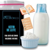 Kefir de Leite Colônia Pronta Com Manual Completo Ganhe Livro de Receitas Tudo Kefir de Leite! - imagem 1