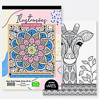 Livro para Colorir Jandaia Arts A4 28 Folhas – Diversão e Criatividade - imagem 1