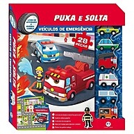 Livro Puxa e Solta: Aventura com Veículos de Emergência - imagem 1