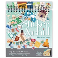 Sticker & Chill — Wanderlust — Livro de Adesivos Reposicionáveis para Relaxar — Atividade Criativa sem Tela para Adultos - imagem 1