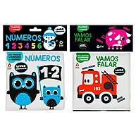 Livros de Banho Contraste: Kit 2 Livros Montessori - imagem 1