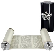Sefer Torah Miniatura Judaica Completa - 20,3 cm com 5 Livros de Moisés - Presente Ideal para Bar/Bat Mitzvah - imagem 3