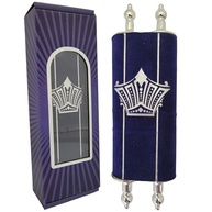 Sefer Torah Miniatura Judaica Completa - 20,3 cm com 5 Livros de Moisés - Presente Ideal para Bar/Bat Mitzvah - imagem 5