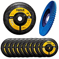 Lixa Flap Zircônio 7 Pol: Kit 10 Unidades EVALD - imagem 1