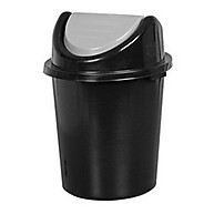 Lixeira 27 Litros Preto com Tampa Basculante – Prática e Moderna - imagem 1