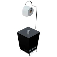 Lixeira Banheiro Completa: Cesto + Suporte - imagem 1