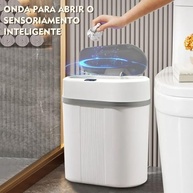Lixeira Automática 12L com Sensor Inteligente – Abertura e Fechamento Automáticos para Cozinha, Banheiro e Escritório - imagem 4