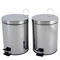 Lixeira Inox 5L: Kit 2 para sua Casa! - imagem 1