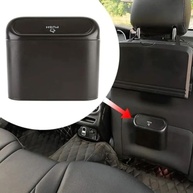 Lixeira para Carro Compacta com Tampa Push e Gancho: Mantenha seu Veículo Sempre Limpo e Organizado! - imagem 3