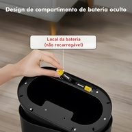 Lixeira Automática com Sensor 3D - 12L, Sem Contato, Inteligente para Casa e Escritório - imagem 5