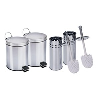 Lixeiras Inox 5L + Escovas: Kit Completo Travel Max - imagem 1