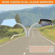 Espelhos Retrovisores LKV 360° para Moto: Universal 8mm/10mm - Estilo e Segurança para Harley, Honda, Yamaha e Mais! - imagem 4