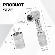 Adaptador de Graxa 90° Wuyaoyao: Lubrificação Precisa em Locais Difíceis - imagem 3
