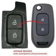 Capa Botão Borracha Chave Canivete 2 Botões Kwid Duster Sandero Logan - Reparo Essencial - imagem 3