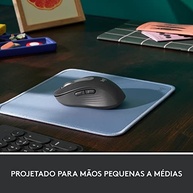 Mouse Sem Fio Logitech Signature M650 com Design de Tamanho Compacto, Clique Silencioso, Botões Laterais Personalizáveis, Conexão USB e Bluetooth - Grafite - imagem 4