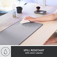 Mouse Pad Desk Mat Logitech Studio Series com Base Antiderrapante, Design Resistente a Respingos, Grande e Multifuncional - Cinza - imagem 3