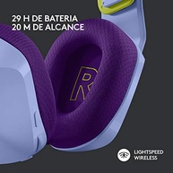 Headset Gamer Sem Fio Logitech G733 7.1 Dolby Surround com Tecnologia Blue VO!CE, RGB LIGHTSYNC, Drivers de Áudio Avançados e Bateria Recarregável para PC e PlayStation - Preto - imagem 4