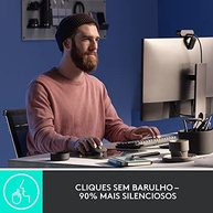 Mouse sem fio Logitech MX Master 3S com Sensor Darkfield para Uso em Qualquer Superfície, Design Ergonômico, Clique Silencioso, Conexão USB ou Bluetooth - Grafite - imagem 3
