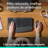 Mouse sem fio Logitech Trackball ERGO M575S com Cliques Silenciosos, Controle Fácil do Polegar, Rastreamento Preciso e Suave, Conexão Bluetooth e USB Logi Bolt - Compatível com PC/Mac - imagem 4