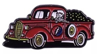 Pickup Truck Lightning Bolt Skull Logo Skeleton Driver Driving Rock Music Band 3.1 cm Emblema de pino esmaltado, 1.25 Inches, Esmalte, Esmalte - imagem 2
