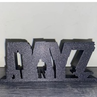 Logotipo Escultura 3D DayZ - Decoração Exclusiva para Fãs do Jogo (Preto) - imagem 2