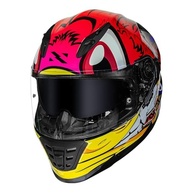 Capacete Norisk FF302 Loko Branco Vermelho e Amarelo - Segurança e Estilo para Sua Pilotagem - imagem 4