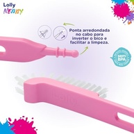 Lolly Escova de Limpeza para Mamadeira e Bico Rosa - Higienize com Facilidade - imagem 4