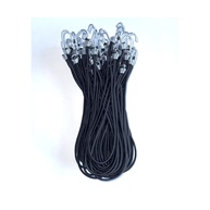 50 Extensores Elásticos Pretos 35cm para Lona de Caminhão - Segurança e Praticidade - imagem 1