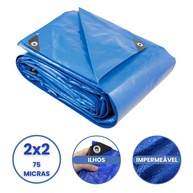 Lona Impermeável 2x2m Starfer: Proteção Azul Garantida - imagem 1