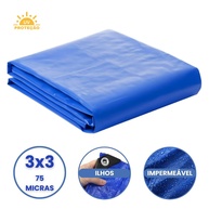 Lona Impermeável 3x3 Azul Starfer: Proteção Total! - imagem 1