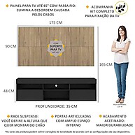 Rack Suspenso com Painel TV 65" Londres - imagem 2