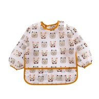 Babador Manga Longa Infantil Kit 2 Unidades - Estampas Cactus e Urso - imagem 2