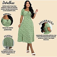 Vestido Floral Midi Feminino: Elegância e Conforto em Um Só Look - imagem 1