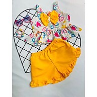 Conjunto Infantil com Lacinho Fofo para Meninas (0 a 8 anos) – Estilo e Conforto em Um Só Look! - imagem 1