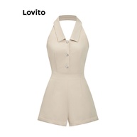 Macacão Feminino Plissado Lovito: Estilo e Conforto em um Só Look - imagem 2