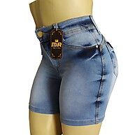 Bermuda Jeans Meia Coxa Feminina Cintura Alta: Conforto e Estilo em Um Só Look - imagem 1