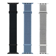 Kit 3 Pulseiras Esportiva de Nylon Estilo Loop Cores Vivas para Watch Series 7 8 9 e Ultra Ultra 2 - imagem 1