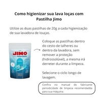 Jimo Pastilha Limpa Máquina de Lavar Louça 4x17g - Limpeza Profunda e Antiresíduos - imagem 5
