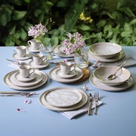 Conjunto com 6 Pratos Raso Bio Latte 29cm - Porto Brasil | Seguro para Microondas e Lava-Louças - imagem 5