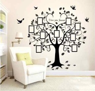 Adesivo Decorativo Árvore Genealógica com Porta-Retratos - I Love You Forever - 1,5m x 1,2m - imagem 1