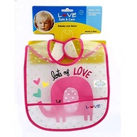 Babador com Bolso Elefante Rosa Love - Proteção e Estilo para Bebês - imagem 2