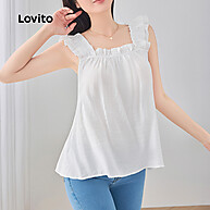 Blusa Feminina Casual com Babados Lovito - imagem 2