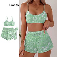 Lovito Biquíni Boho Tie Dye 3 Peças – Estilo Livre e Conforto - imagem 1