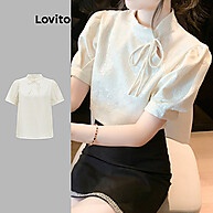 Lovito Blusa Casual com Fivela – Estilo e Conforto para o Verão - imagem 1