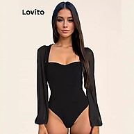 Lovito Body Casual Malha Contrastante – Conforto e Estilo para o Inverno - imagem 1