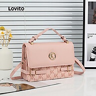 Lovito Bolsa de Ombro Pequena Elegante com Alça Removível - imagem 1