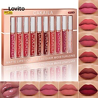 Lovito Brilho Labial Casual Liso: À Prova D'Água e Suor - imagem 1